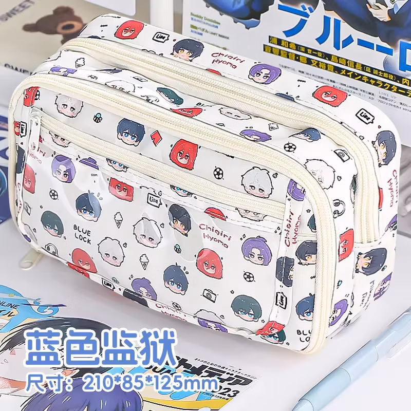 Anime Blue Lock Itabag Pain Pouch Kawaii Pencil Case Cartoon Stationery Holder Bag Pen Case Students School Supplies Kids Gift