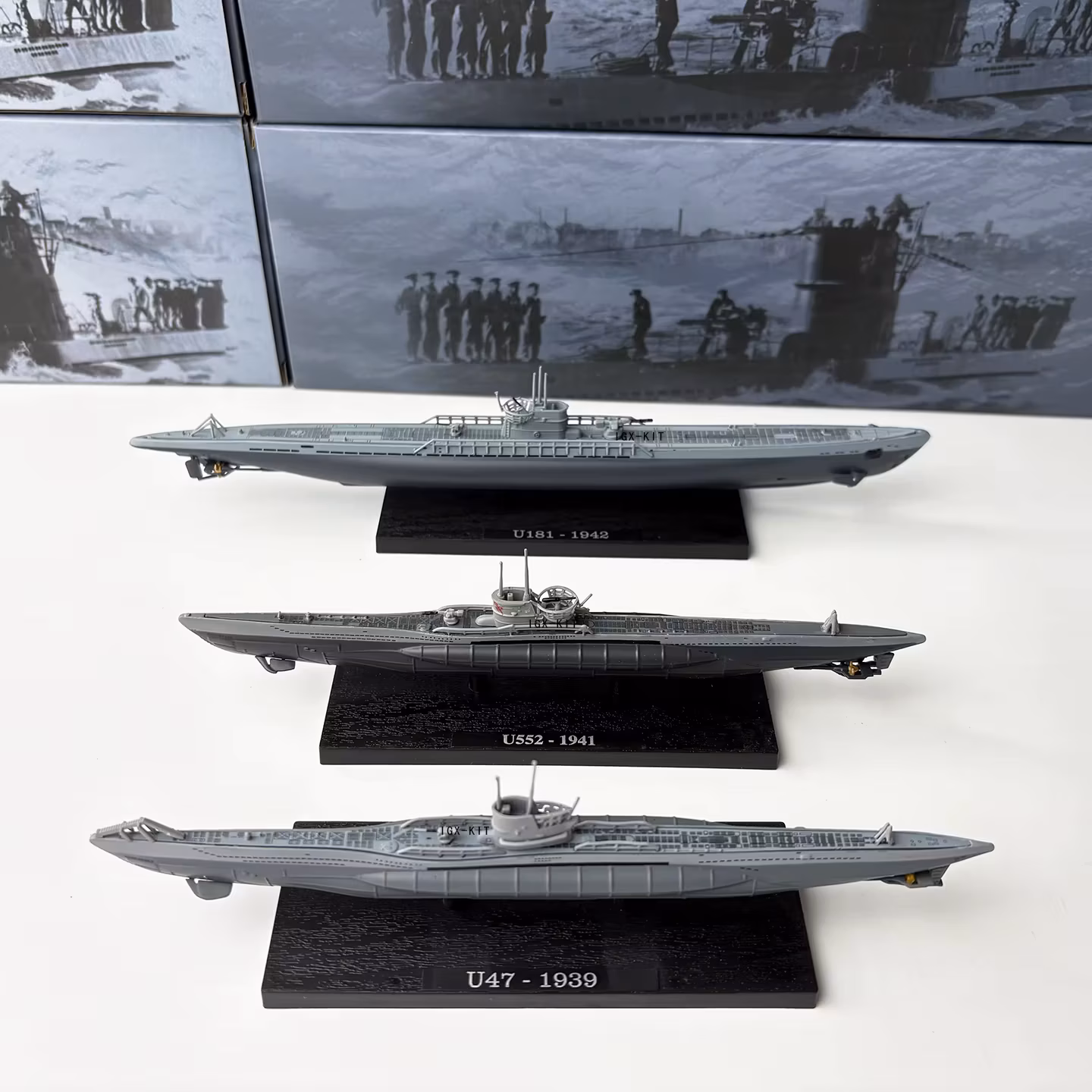 1/350 Scale U.S. U-Boat Submarine Model U47 U552 U181 Diecast Finished Military Ship Model Collection Ornament Gift