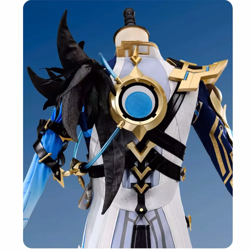 Genshin Impact Il Dottore The Doctor Cosplay Costume Zandik Skin Outfit Mask Eleven Halloween Carnival Women Men Wig Earrings