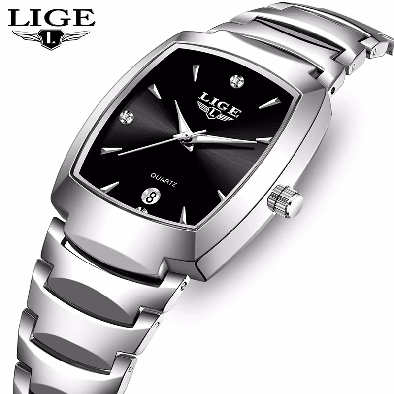 Lige Watch women Business Luxury Ladies clock female waterproof watches Fashion quartz Simple Watch for Wome montre femme+Box