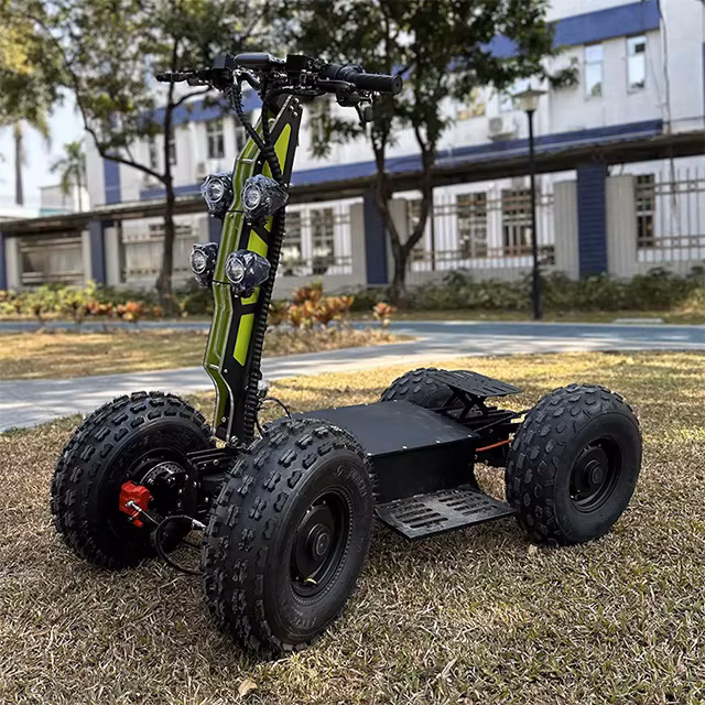 100km/h 4x4 Offroad Folding Fat Tire 4 Wheel Electric Scooter