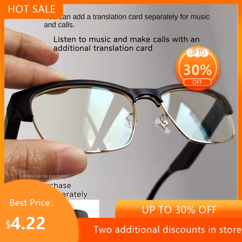 Echowear Smart Bluetooth Call Music Anti Blue Light Eye Protection Sunglasses Stereo Voice Control Smart Bluetooth Glasses