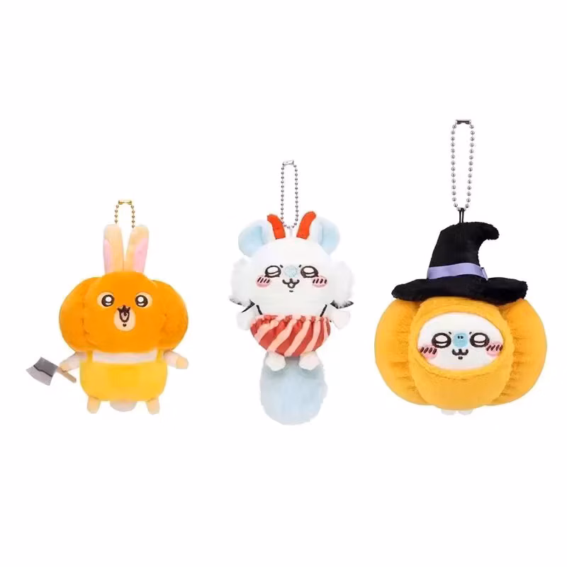 Cartoon Cute Style Halloween Pumpkin Momonga Pumpkin Usagi Plush Doll Pendant Schoolbag Decorative Pendant