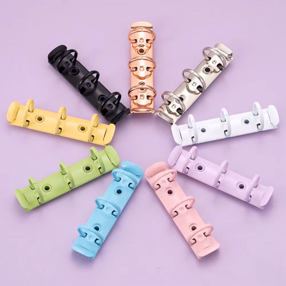 Detachable Metal Spiral Rings Binder Clip High Quality Diy A8 Paper Binder Clips Album Diary Loose Leaf Ring Notebook Planner