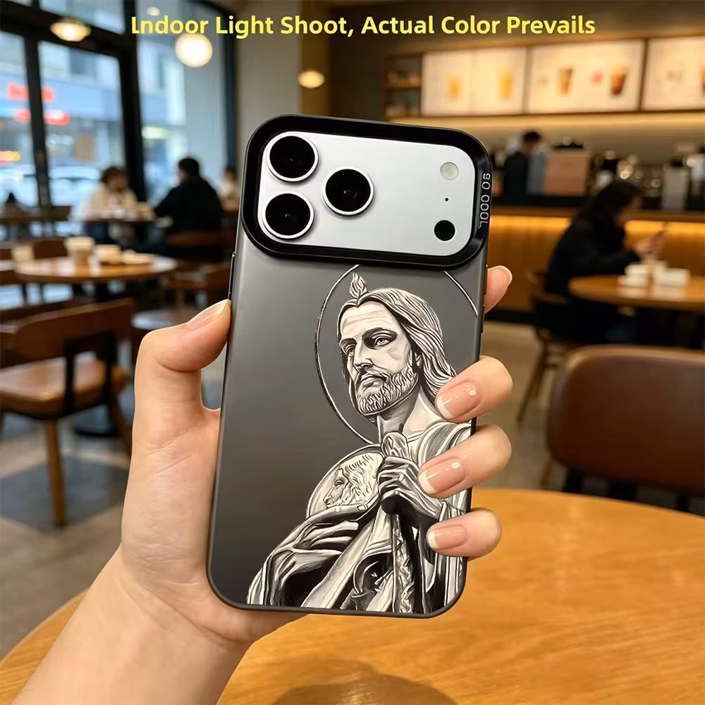 San Judas Tadeo Pattern Design Phone Case For iPhone 17 16 15 14 13 12 11 Pro Xs Max Plus Air Mini XR X 17e 16e Protect Cover