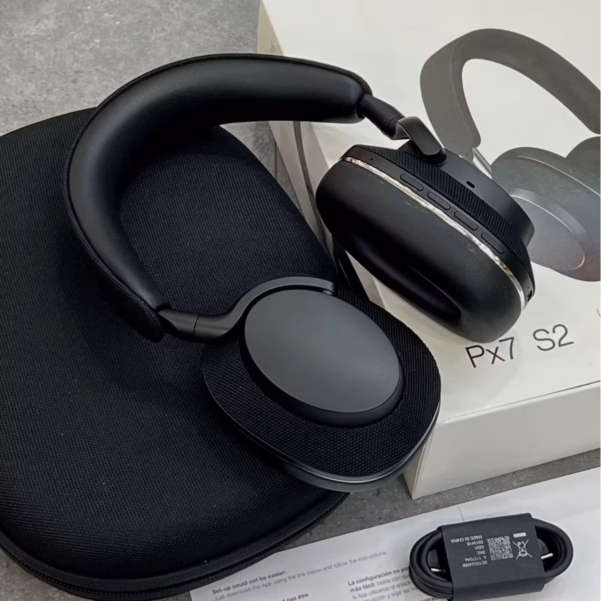 PX7S2 Over-Ear Wireless Bluetooth Headphones High-Fidelity Hifi Call True Noise-Canceling Headset PX8