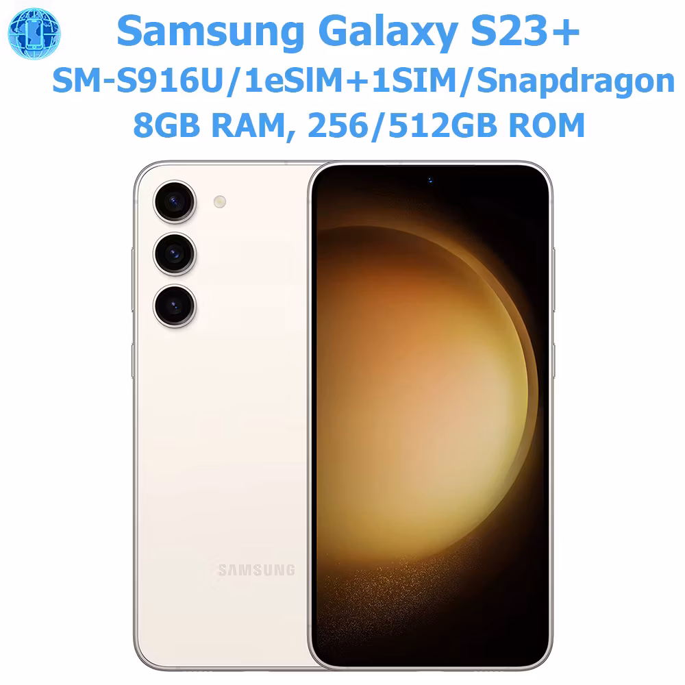 Samsung Galaxy S23 Plus S23+ 5G S916U Smart Android Phone 6.6-inch 50MP 30fps 4700mAh Samsung S23+ Smartphone 45W Nfc US Unlock