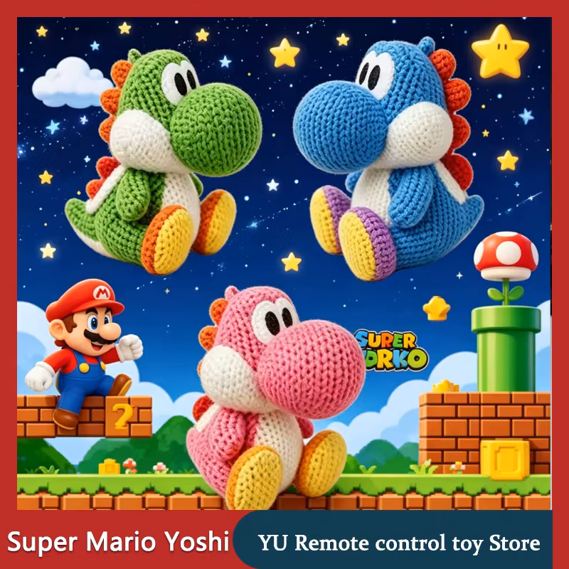 【In Stock】Super Mario Yoshi Plush Toy Game Peripheral Plush Doll Kawaii Home Ornament Collection Birthday Gift For Lovers