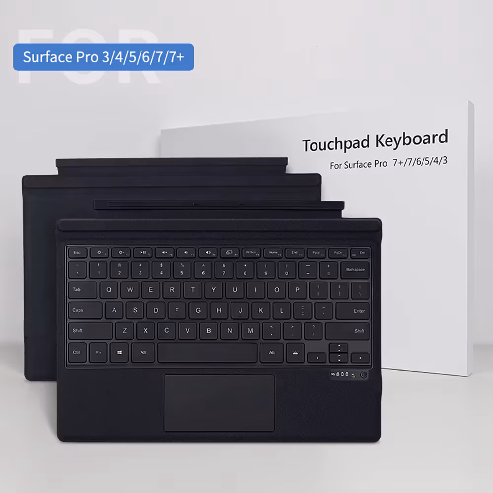 Backlight Bluetooth Keyboard For Microsoft Surface Pro 3 4 5 6 7 8 9 Pro X Go 1 2 3 Keyboard Backlit Trackpad Wireless