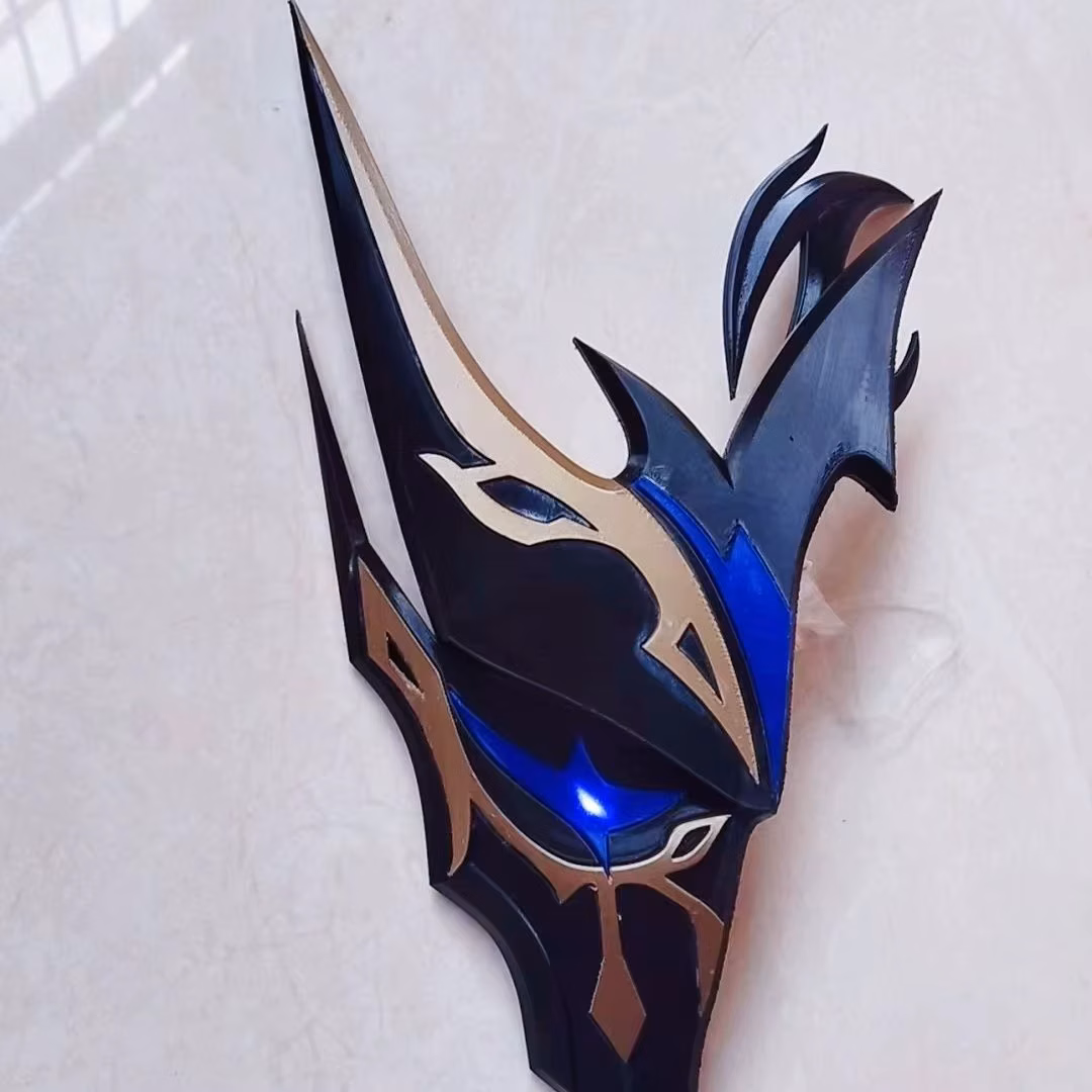 Genshin Impact Mask Cosplay Game Anime Pierro Jester Masks Halloween Carnival Dress Up Party Costume Props Gifts