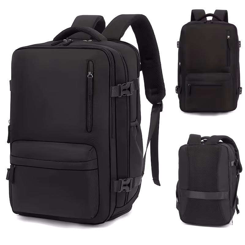 Expandable Business Travel Backpack, Waterproof Laptop Backpack Fits 15.6 Inch Notebook with Luggage Strap for Work Trip