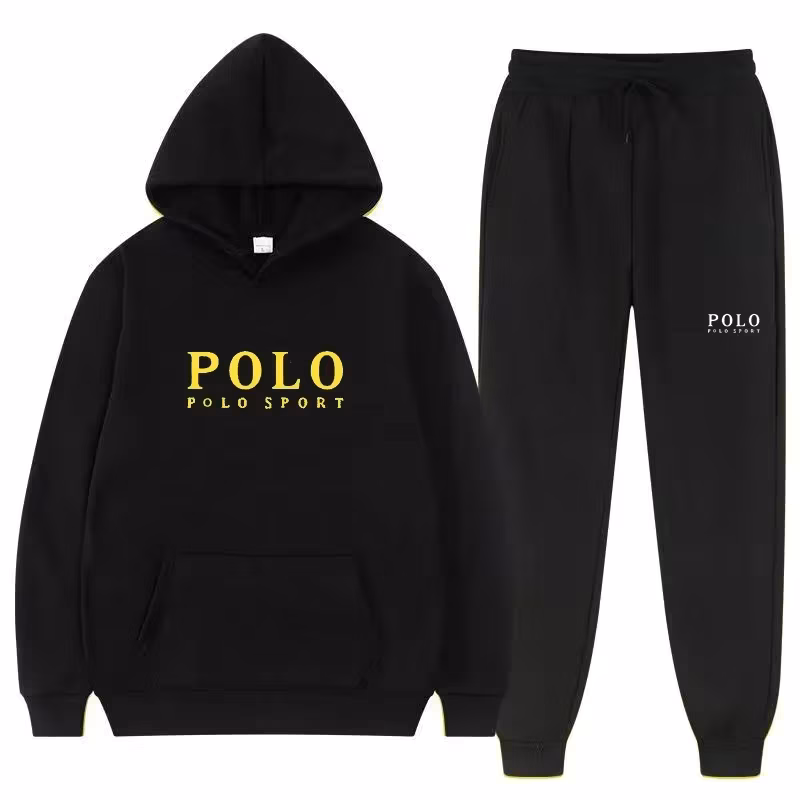 Autumn and Winter Men's casual Set outdoor fashion jogging men's and women's hooded sweatshirt and pants 2-piece set