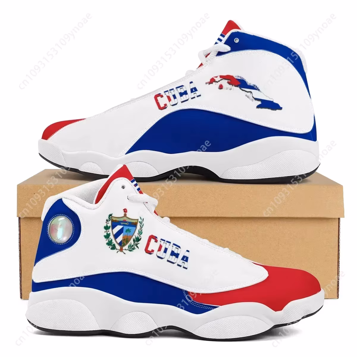 Cuba Flag Print Cool Men Basketball Sneakers Custom Pod Tennis Shoes for Male Teens Personalized Gift Running Shoes Dropshipping