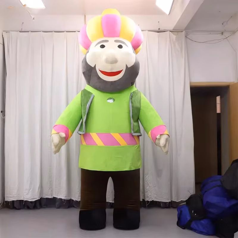 Inflatable Arabian Mascot Costume Funny Street Party Plush Doll for Halloween Christmas Carnival No Battery No Charger