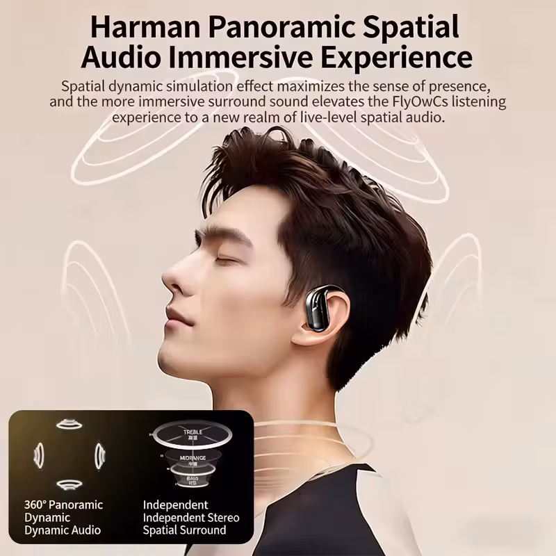 Wholesale Wireless Headphones Bluetooth 5.4 Earphones Button Control True with Mic Noise Reduction Earhooks Waterproof Headset