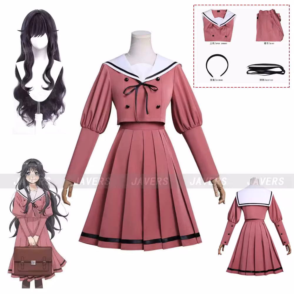 Anime The Fragrant Flower Blooms with Dignity Kaoruko Waguri Cosplay Costume JK School Uniform Skirt Women Daily Campus Suit