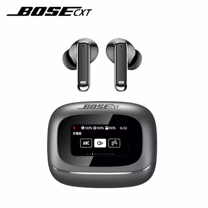Bosecxt Tour PRO6 Tws Wireless Bluetooth Earphones Smart Touch Screen Anc Active Noise Cancellation Earbuds Heavy Bass Earbuds