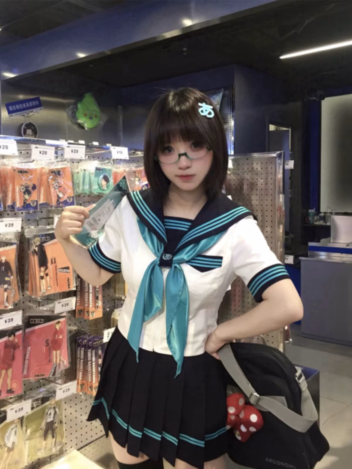 Original Summer Uniform Set Short Sleeve Sailor Suit Women's Style Bell Blue Collar Spring Season Japanese Style School Uniform