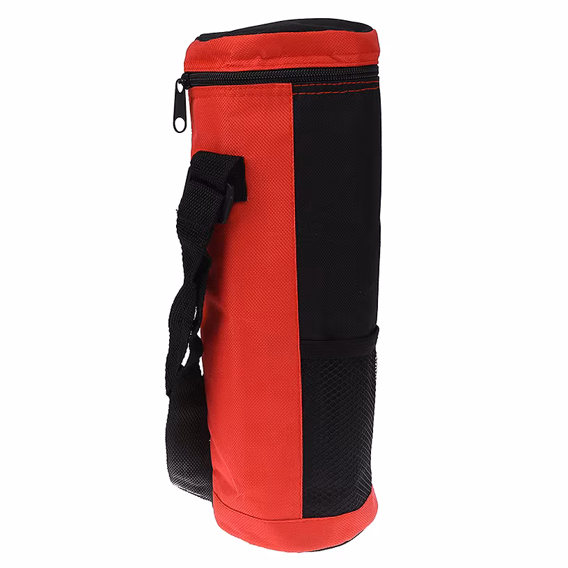 Abpf Water Bottle Cooler Tote Bag Universal Water Bottle Pouch High Capacity Insulated Cooler Bag Outdoor Camping Hiking,Red