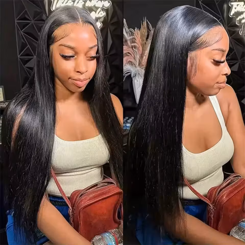 Straight 13x4 13x6 Lace Frontal Human Hair Wigs For Black Women Straight Human Hair Wig Brazilian Wig PrePluck