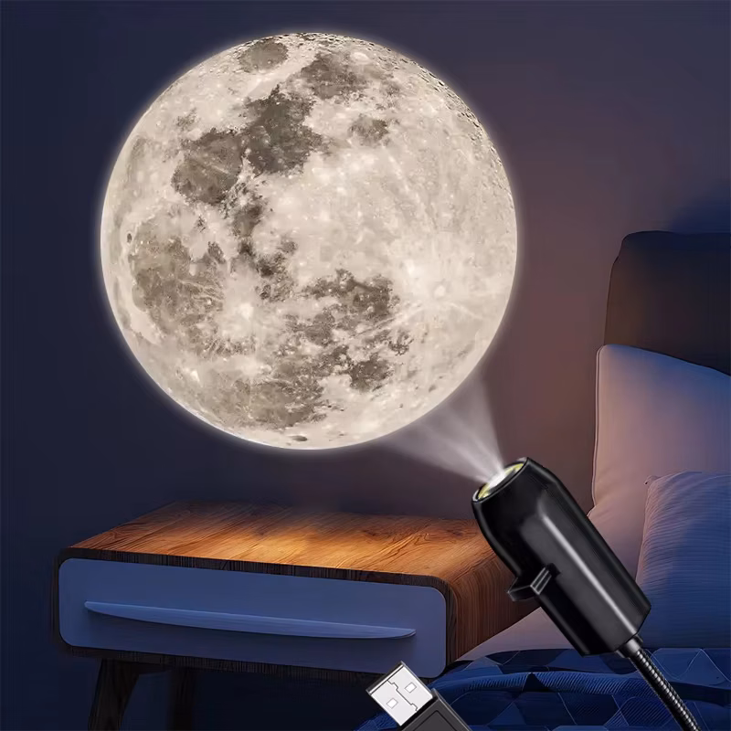 Skull Projection Lamp 1+3 Switchable Pattern Design Led Night Light Suitable for Room Wall Ceiling Decoration Halloween Gift