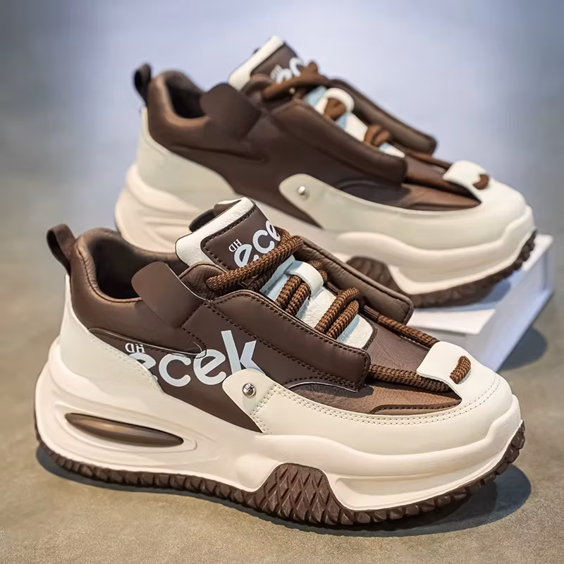 Youth Thick Bottom Casual Sneakers Korean Edition Men's Versatile Breathable Running Shoes High Quality Zapatos para hombres
