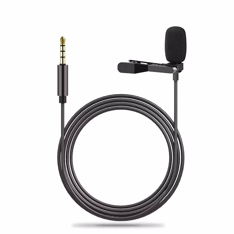 Portable 1.5m Lavalier Mini Microphone Condenser Clip-on Lapel Mic Wired Usb/3.5mm/Type-C/Microfon For Mobile Phone Computer PC