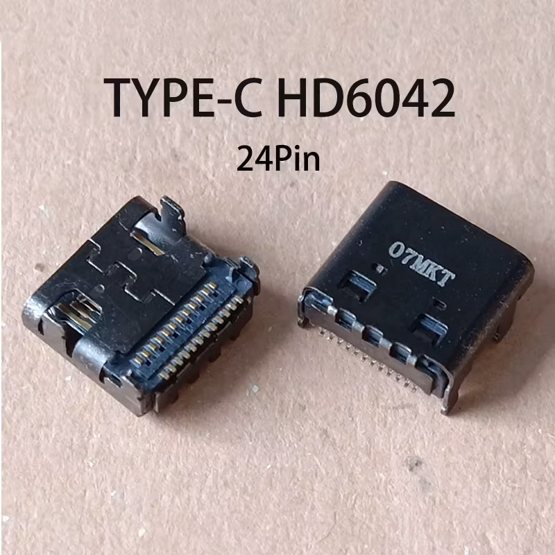 1 Pcs Micro Usb Type-C HD6042 Connector Jack For Dock Lenovo X1 Yoga 2nd Asus T303 Dell 7389 charging port DC power Replacement
