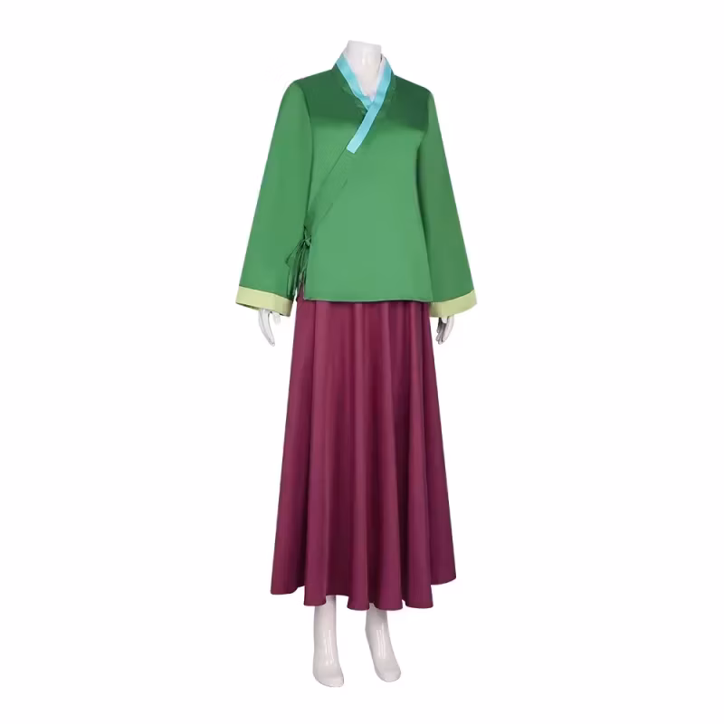 Maomao Cosplay Costume Anime The Apothecary Diaries Dress Skirt Green Women Kimono Uniform Halloween Carnival Party