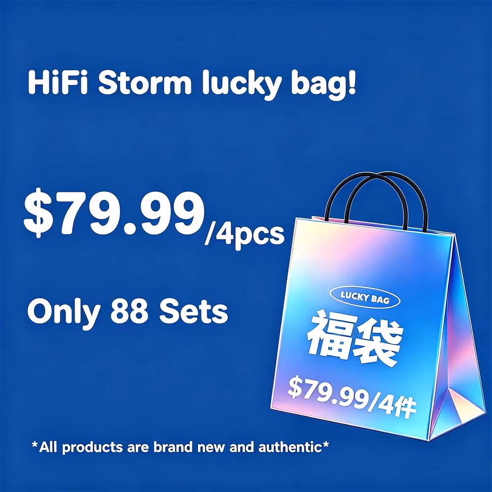 HiFi Storm HiFi Earphone Lucky Bag Genuine Product Gifts For Fans Include Arisyn Huo Shu Headphone YST02 YST03 Earbuds