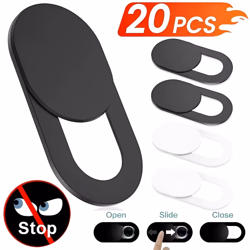 Plastic Camera Cover Shutter Magnet Slider Webcam Cover for iPad Tablet Web Laptop PC Camera Mobile Phone Lenses Privacy Sticker