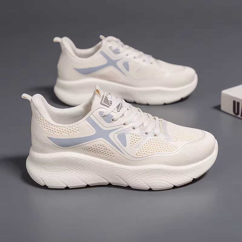 Spring Shoes for Women Fashion Colors Sneakers Breathable Casual Sport Running Shoes Girl Lace-up Athletic Shoes