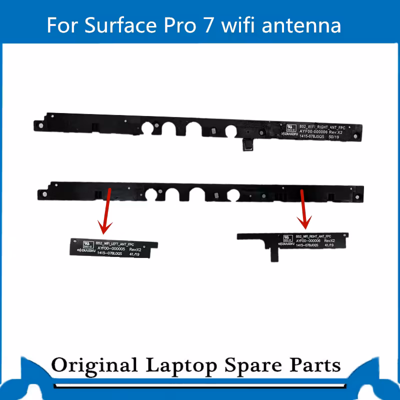 Original 1866 WiFi Antenna for Surface Pro 7 WiFi Antenna Bluetooth Cable ANTF201- CMB21-EF 1415-07C20QS Black Color