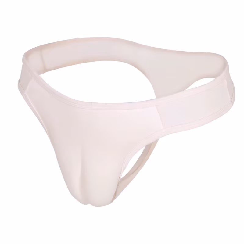 Camel Toe Underwear Men Sexy Fake Panty Vagina Shapewear Enhance T-Back Low Rise Open Butt Thong Lingerie Breathable Panties