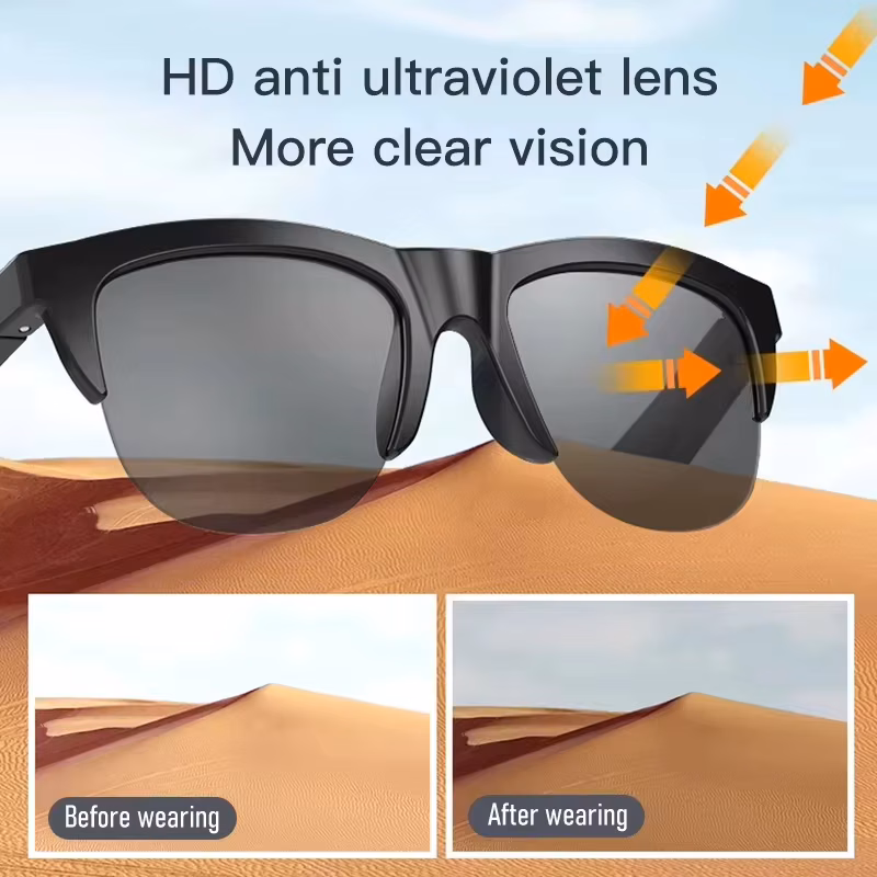 Smart Sunglasses Glasses Bluetooth Call Outdoor Sports Headphones Hifi Blue Light Waterproof Anti-UV For Men And Women