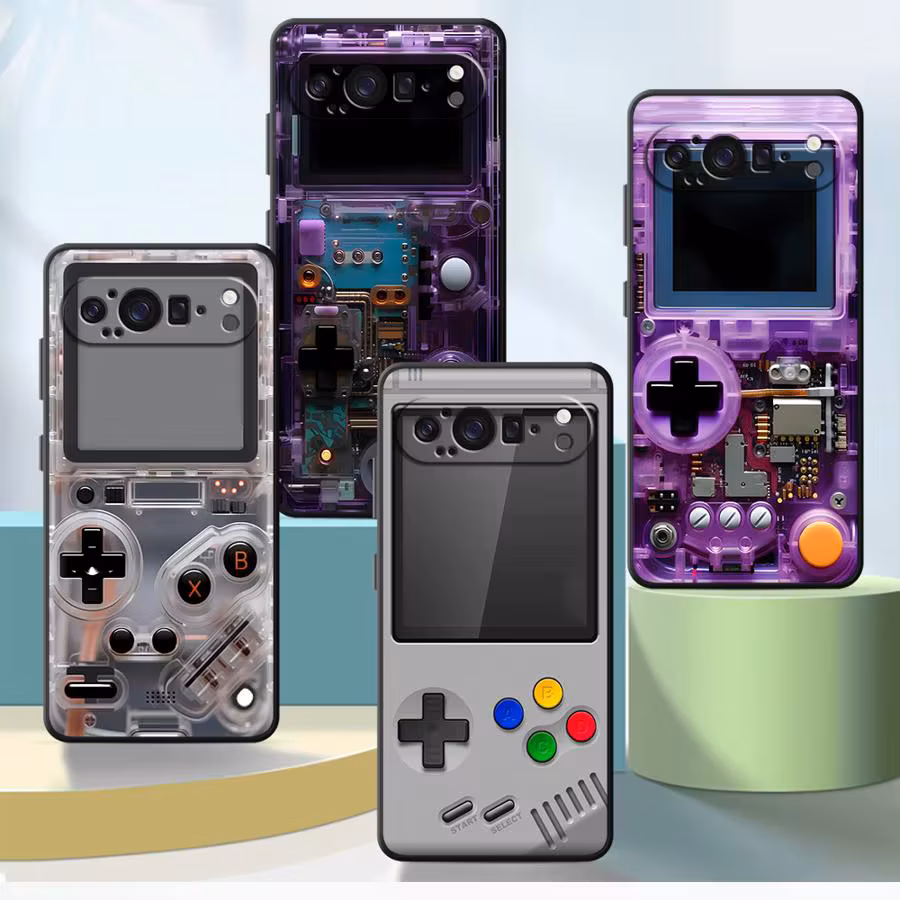 Case for Google Pixel 10A 8a 9a 10 9 Pro XL 7a 6 7 8 Pro 6a Funda Phone Cover Purple Gaming Console