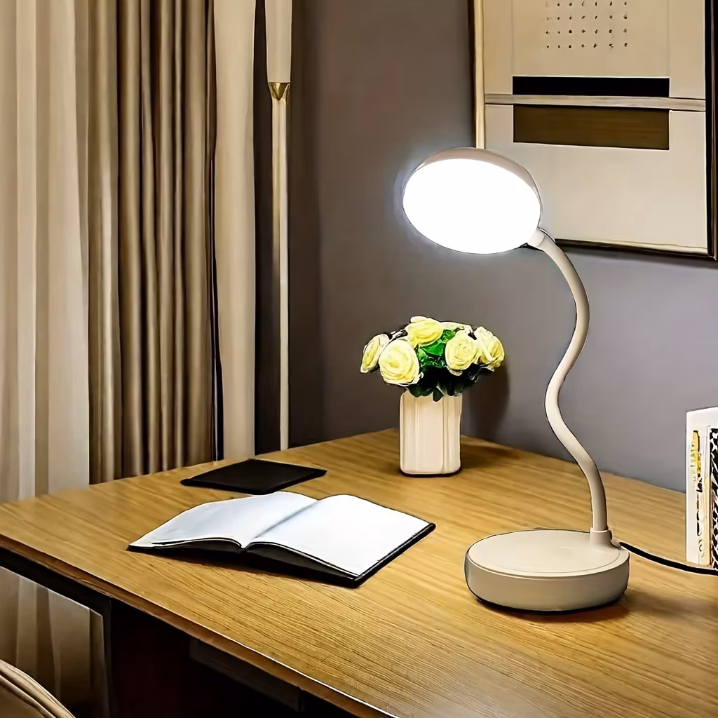 Led Desk Lamp With Usb Charging Port Flexible Led White Light Perfect for Home Office Reading Study Warm/White Touch Control