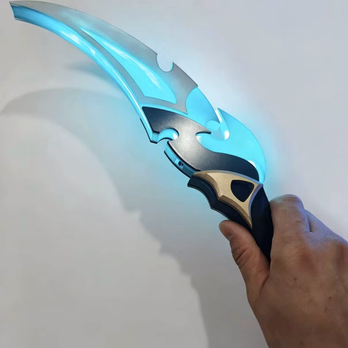 Genshin Impact Cosplay Lohen Cos Luminous Spear Daggers Weapons Prop Halloween Christmas Fancy Party Costume Accessories