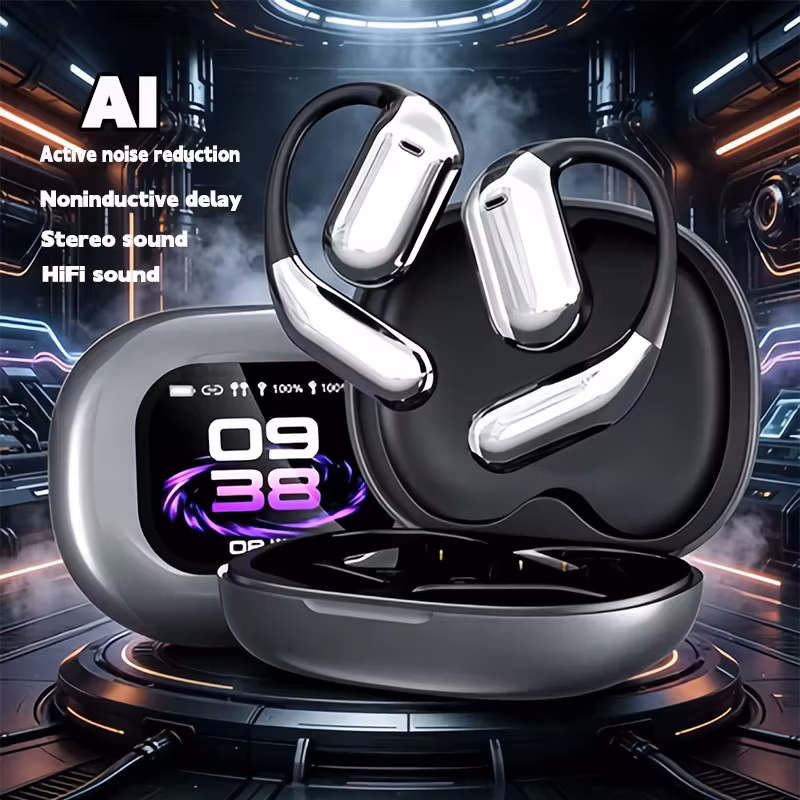 Yyk Q16 Pro AI Translation Earbuds 144 Languages Real Time Translating Earphone with Lcd Touch Screen Anc Wireless Headphones