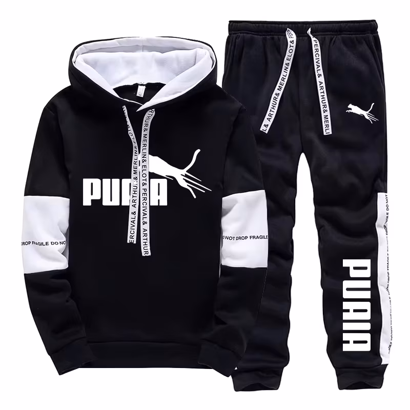 Autumn Winter Daily Casual Sports Jogging Suits Men's Set/Hoodie/Pants Arrival Hooded Sweatshirts Sweatpants Sportswear