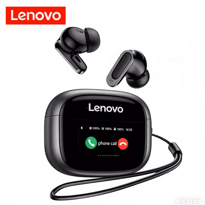 Lenovo Tws Smart Digital Bluetooth Earphones In Ear Anc Noise Reduction Long Range Wireless Earphones With Mic Touch Screen