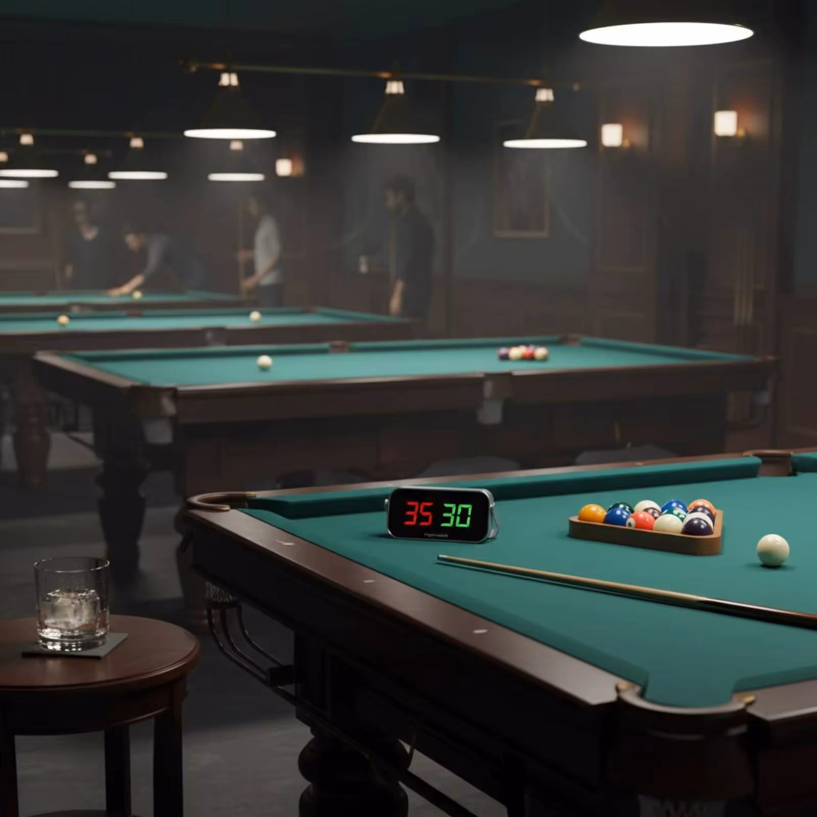 Tabletop Billiards Score Display Compact Electronic Billiards Counter Electronic Score Keeper Rounded Corners Sports Equipment
