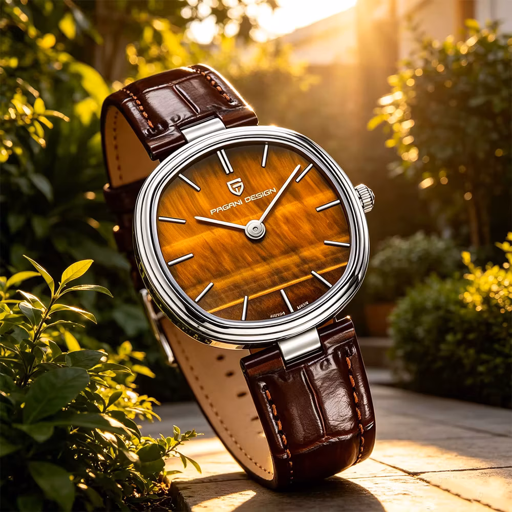 Pagani Design Quartz Watch Brand Waterproof Watch Sapphire Glass Classic Leather 32mm Women Wristwatch Gift Watches