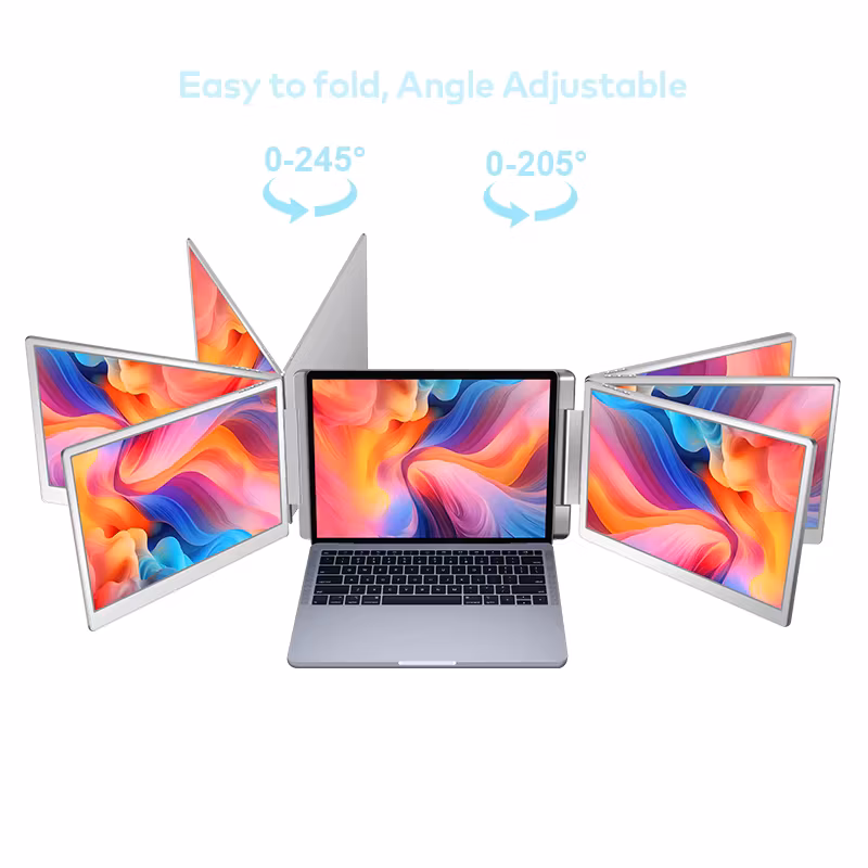 Dual Screen Display Portable Lcd Monitor 14 Inch Comtabible 12-17 Inch Mac/Win/Chrome Laptop with Adjustable Stand
