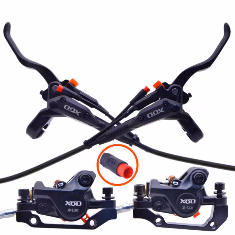 Original E-bike Brake Hydraulic Disc Cut Off Power Brake Xod 2Pin Waterproof Plug Diy Assembly Ebike Scooter Front Rear Brakes