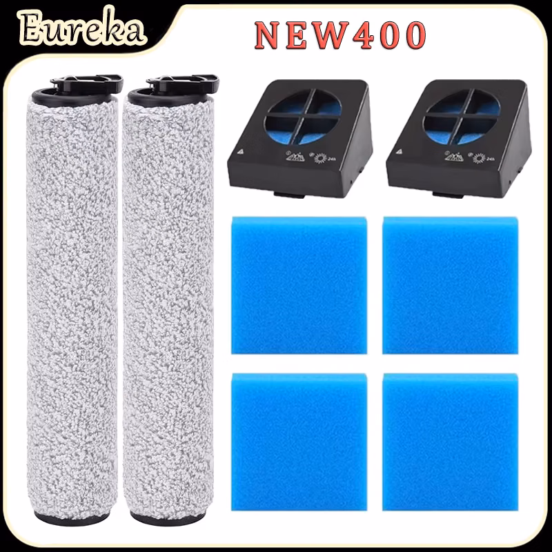 For Eureka NEW400 Wet And Dry Robot Vacuum Cleaner Accessories Brush Rollers Sponge Filters Replacement Parts