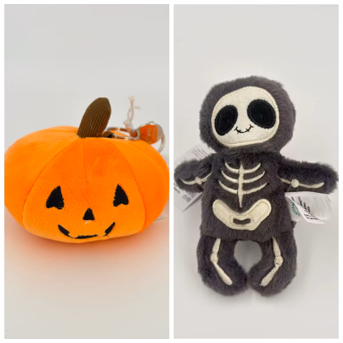 Popular Halloween Plush Keychains of Pumpkins, Skulls, and Mummies—Soft Stuffed Charms, Bag Accessories, Birthday Gifts