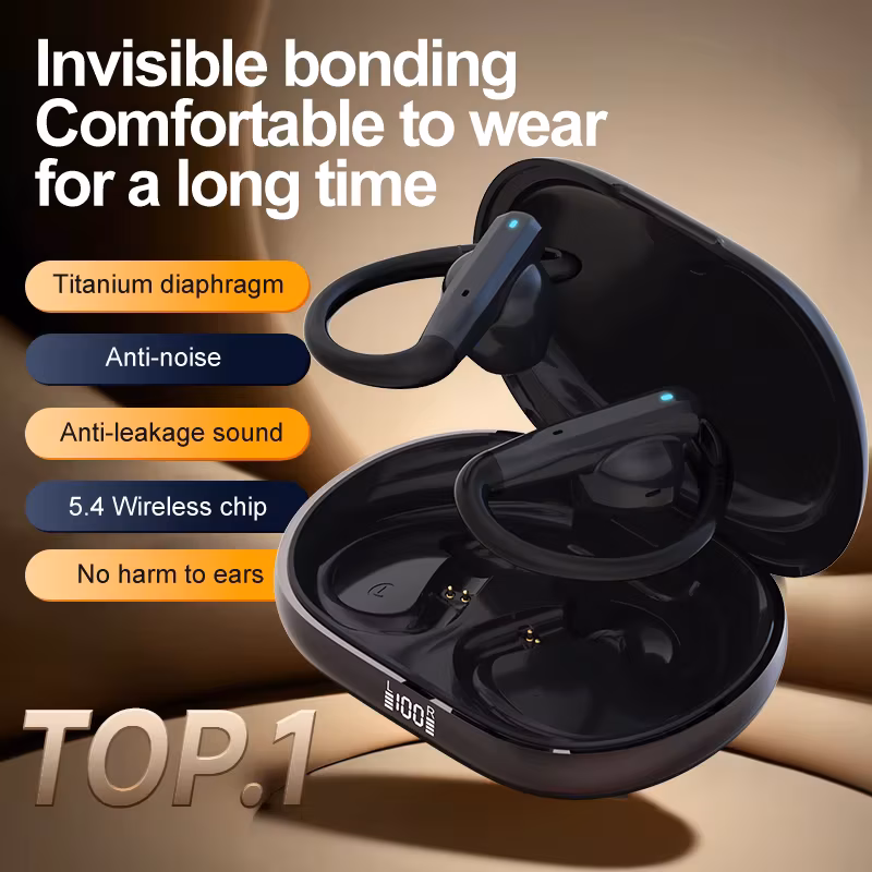Latest Headphone Tws Dual Mic Enc Ows Hands Free Ireless Open Ear Noise Reduction Running Sports Earbuds Audifonos