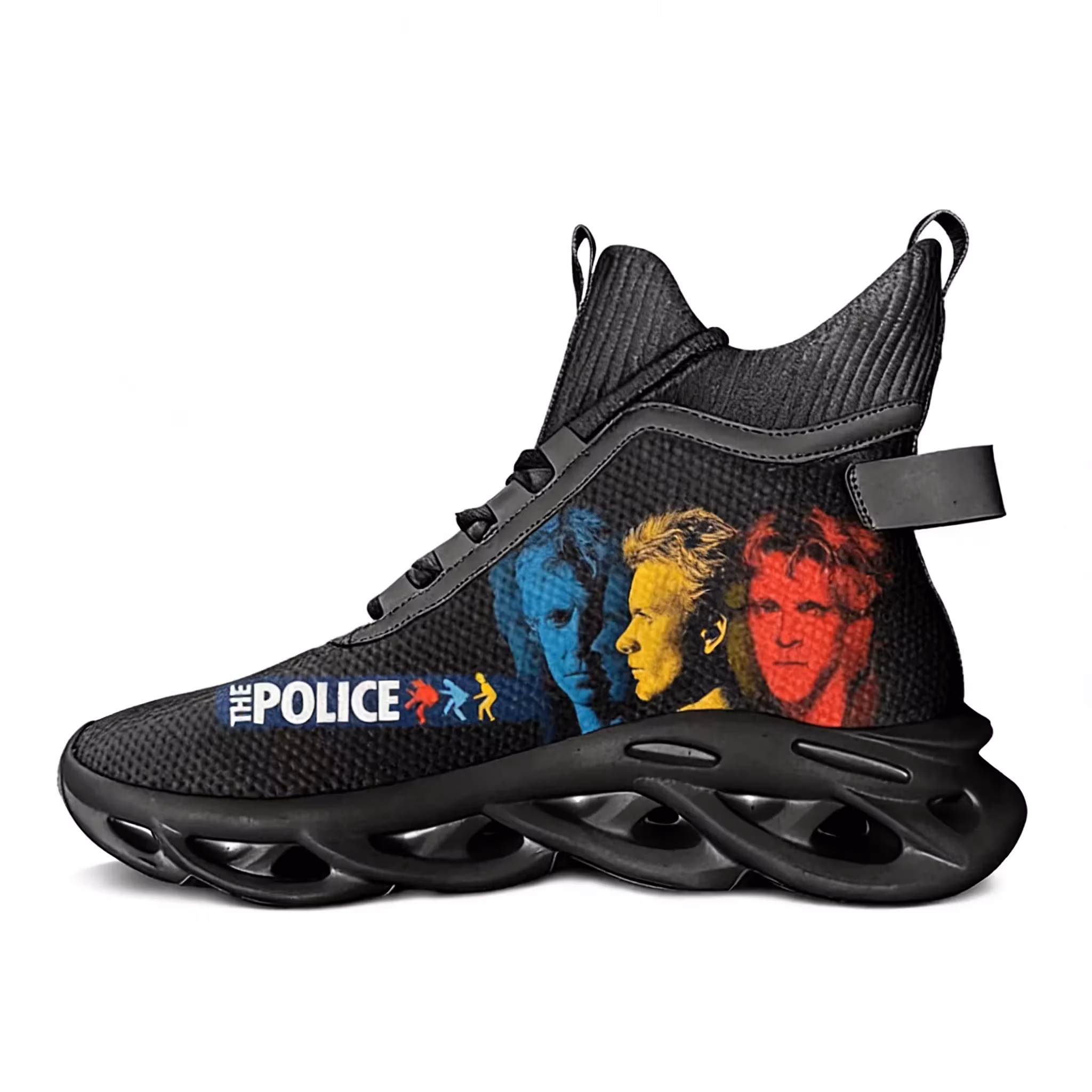 The Police Rock Band High Flats Sneakers Reggae Rock Men Women Sports Hiking Travel Shoes Running Shoes Custom Shoe