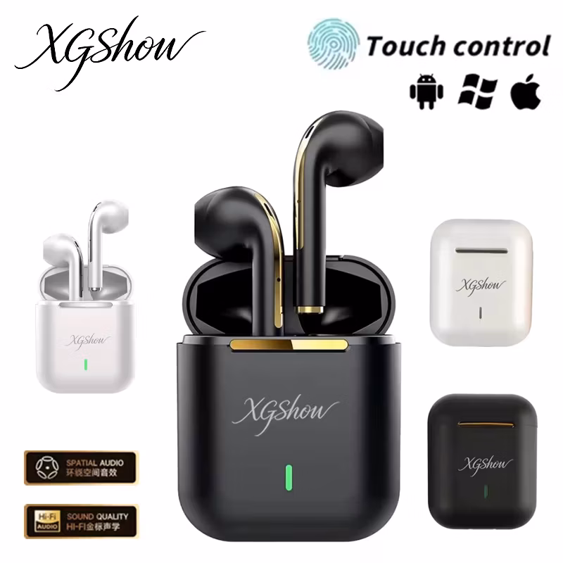 Original Xgshow J18 Tws Wireless Earphones Bluetooth Ture Sport Headphones HiFI Stereo Game Waterproof Headset With Mic